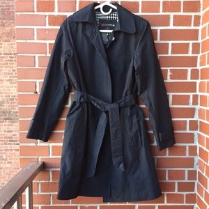 Black Weather Tamer Rain Coat