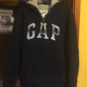 GAP Boys' Sherpa-lined Hoodie
