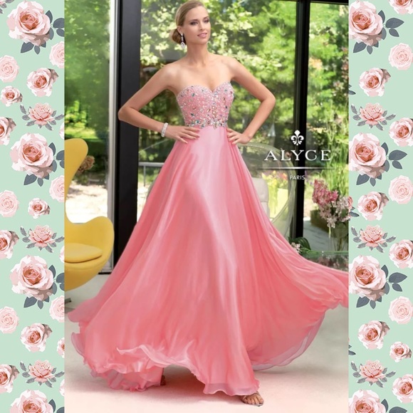 Coral Chiffon Dress
