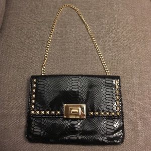 Michael Kors Genuine snakeskin clutch black