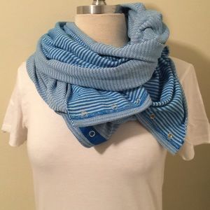 Lululemon vinyasa scarf Blue mini check pique