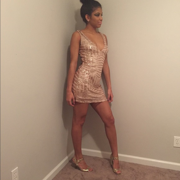 Sequin holiday dress
