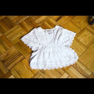 Flying Tomato Short Sleeved Lace Blouse