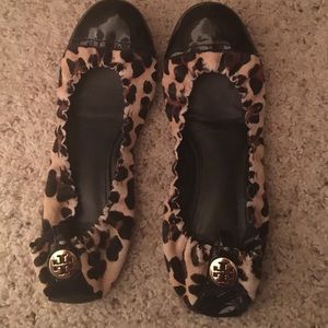 Tory Burch leopard flats