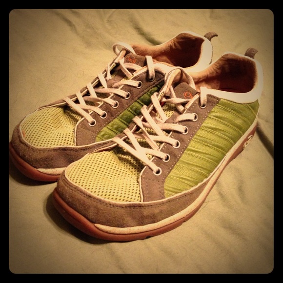 Green Chaco shoes!