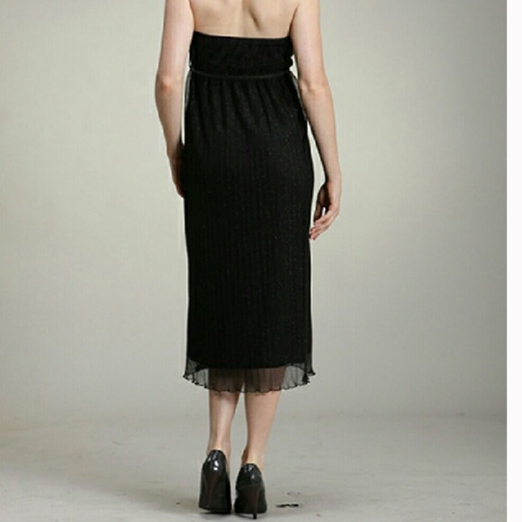 MOON COLLECTION Black Strapless Dress - Picture 2 of 3
