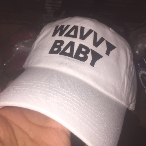 Wavvy Baby strapback adjustable white UNISEX NWT