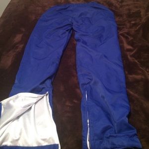 Royal blue wind pants