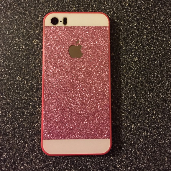 Pink glitter iPhone 5/5s phone case