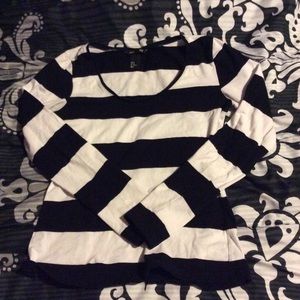Black and White striped long sleeve tee from H&M