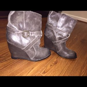 BCBG wedge boots