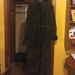 Brandon Thomas Suede Leather Coat