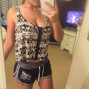 (ON HOLD) Black and white crop top