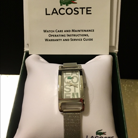 Brand new authentic LACOSTE stainless steel watch!