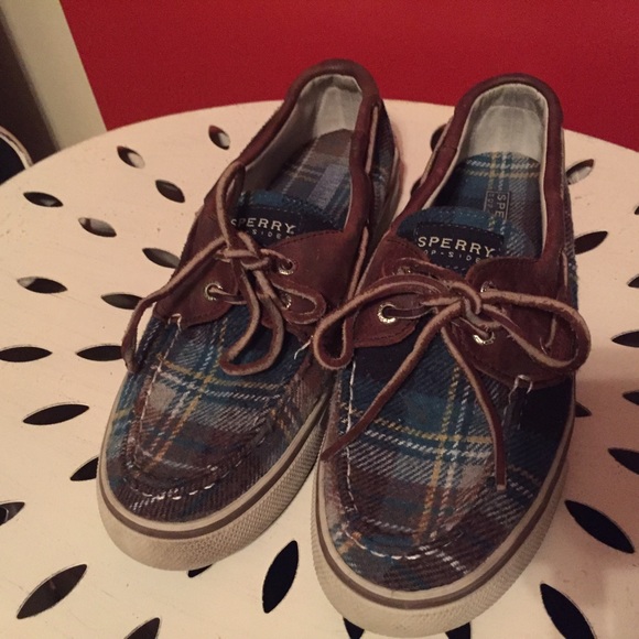Sperry flannel boat shoes