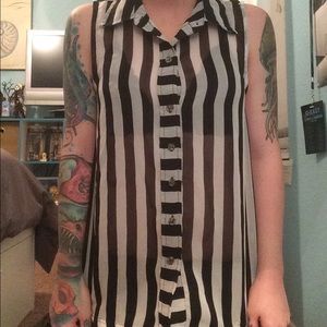 Hurley sheer button down