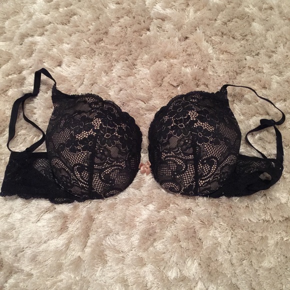 Victoria's Secret Angels Push-up Black Lace Bra