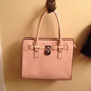 Beautiful pink leather bag