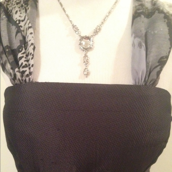 π Tibi Brown Structured Cocktail Dress - Picture 2 of 4