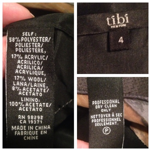 π Tibi Brown Structured Cocktail Dress - Picture 4 of 4