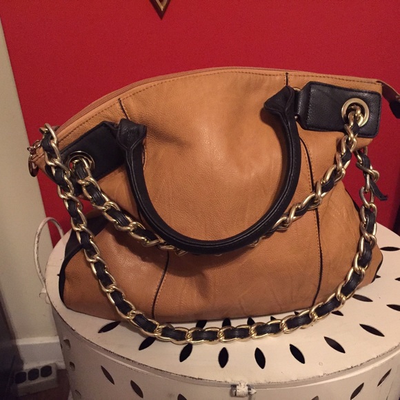 Large orangish-yellow purse