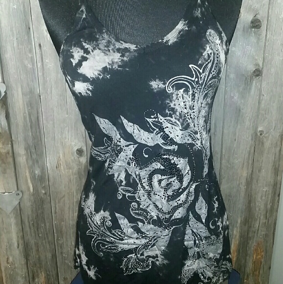 ****SOLD*****Miss Me Tank with swavorski  crystals