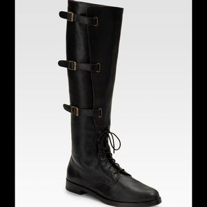 Cole Haan size 5 Black Leather Waverly Tall Boots