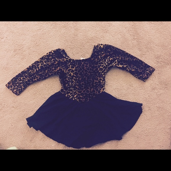 Girls 7/8 leopard print leotard