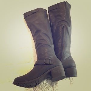 Brand New Kaia-Pu Black Tall Boots Sz 9. Nordstrom
