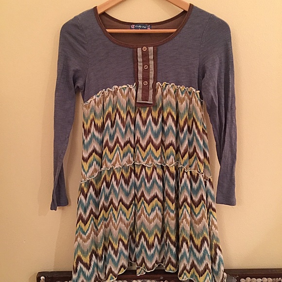 Girls cevron dress