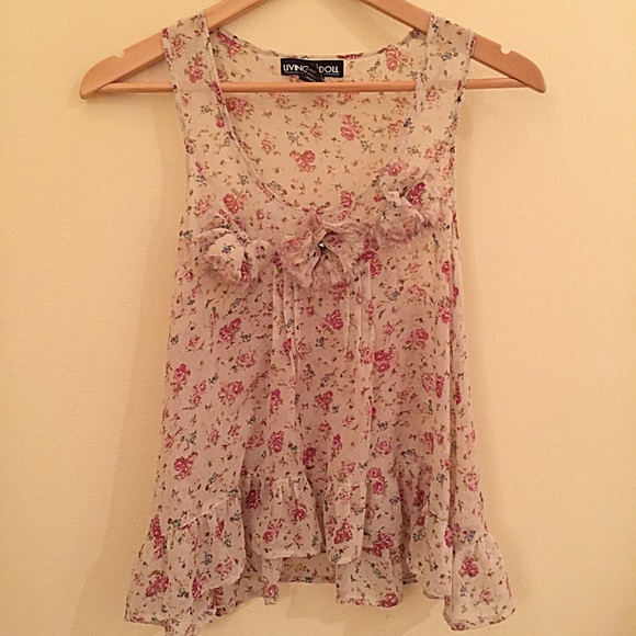 Rose tank top