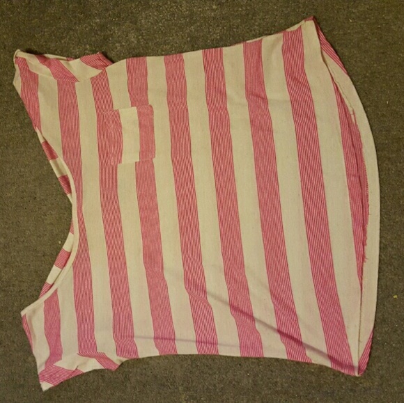 Pink and white shirt