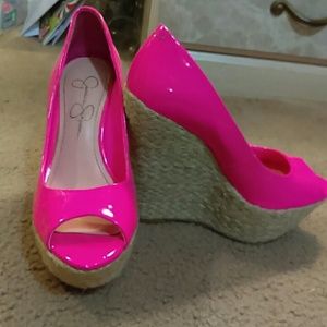 Jessica simpson wedge shoes heels