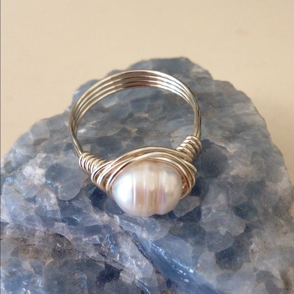 Dainty Pearl Ring - Picture 2 of 2