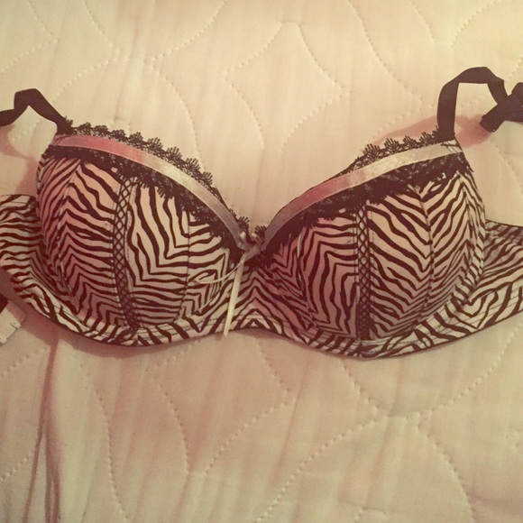 Zebra print bra