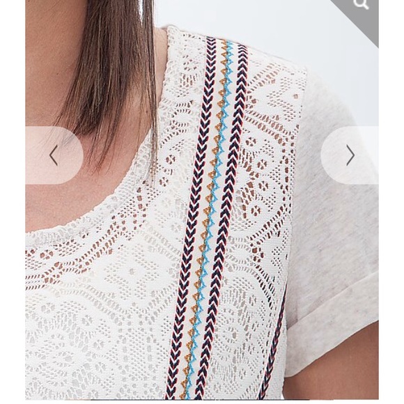 🔴BUNDLED🔴Daytrip Lace Heathered Top - Picture 3 of 4