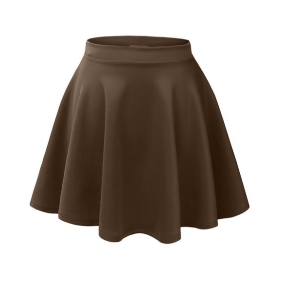 Brown skater skirt