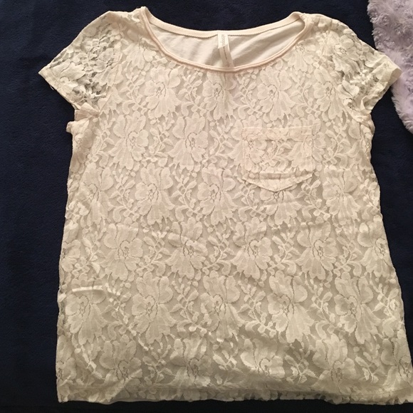 White lace top