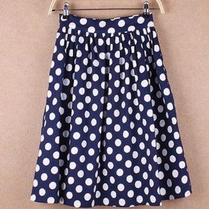 polka dot skirt