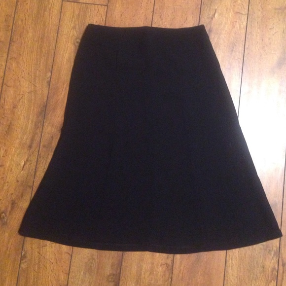 Black A-Line skirt