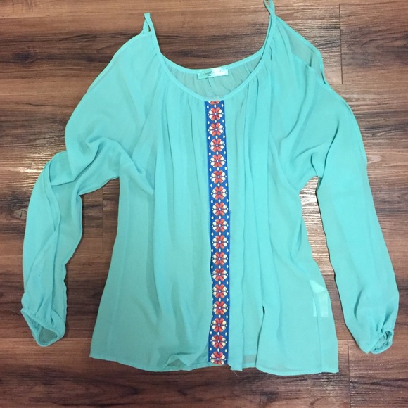 Turquoise blouse