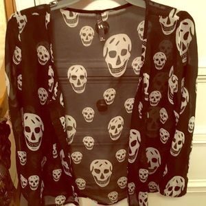 Skull sheer blouse. Skull sheer blouse.