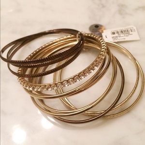 Brown and gold bangle Set!!