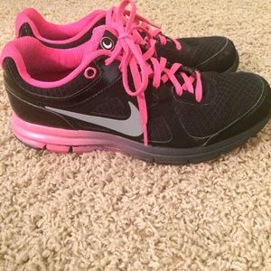 Pink & black Nikes