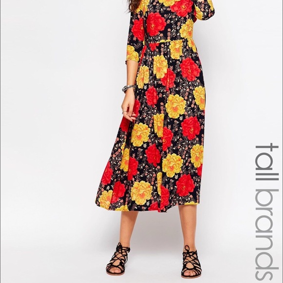 ASOS TALL Floral Dress NWT