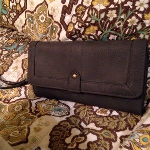 Gray wristlet