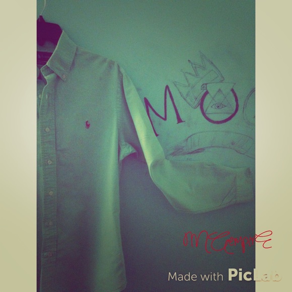 Long sleeve. Condition fair. Small stain