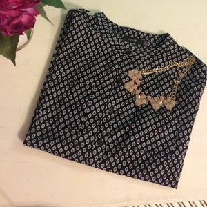 Apt. 9 Black and White Blouse