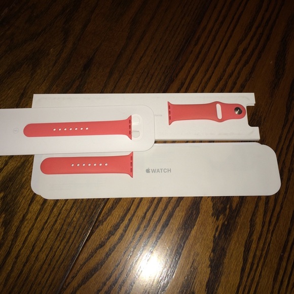 Apple Watch Sport Pink Silicone Band
