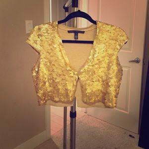 Robert Rodriguez Gold Sequin Top